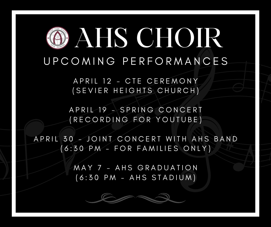 upcoming choir dates