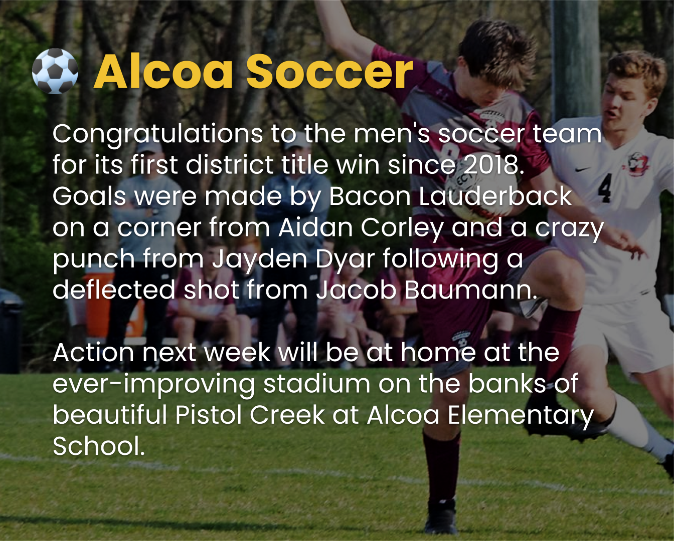 Alcoa Boy's Soccer